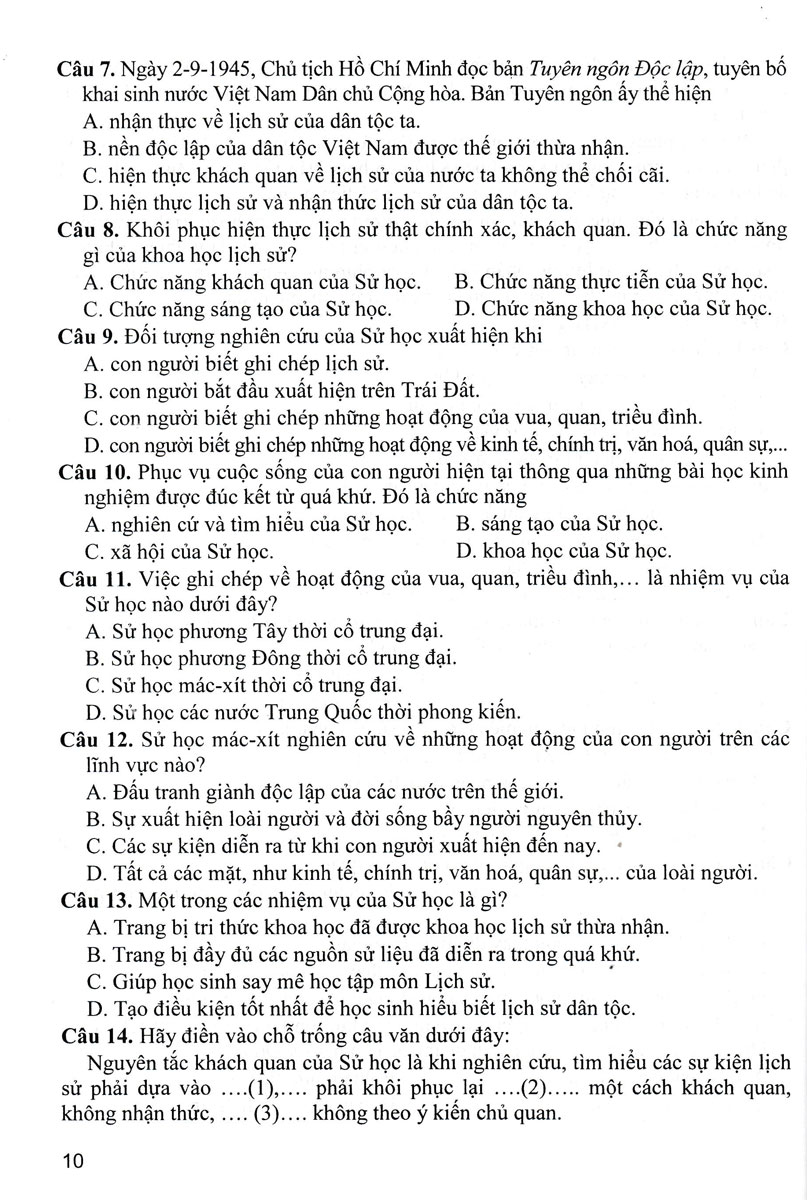 hướng dẫn trả lời câu hỏi tự luận và trắc nghiệm lịch sử 10 (biên soạn theo chương trình giáo dục phổ thông mới - định hướng phát triển năng lực) - Ảnh 10