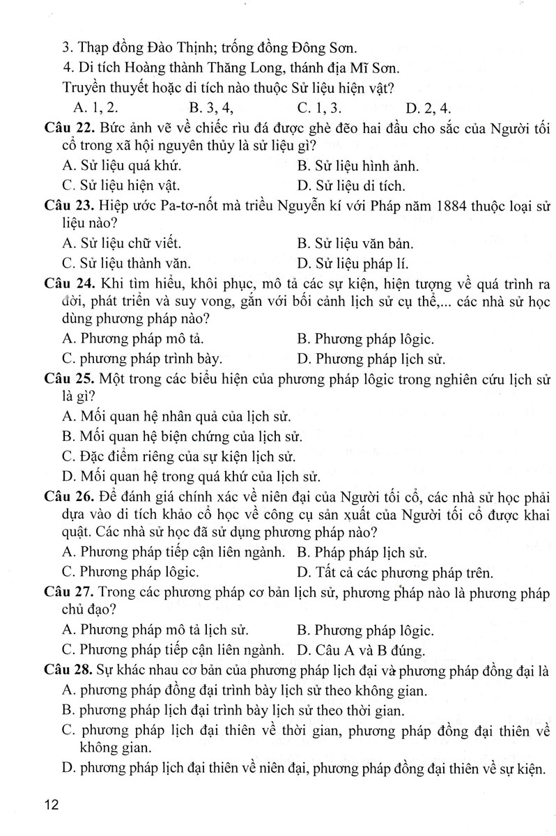 hướng dẫn trả lời câu hỏi tự luận và trắc nghiệm lịch sử 10 (biên soạn theo chương trình giáo dục phổ thông mới - định hướng phát triển năng lực) - Ảnh 12