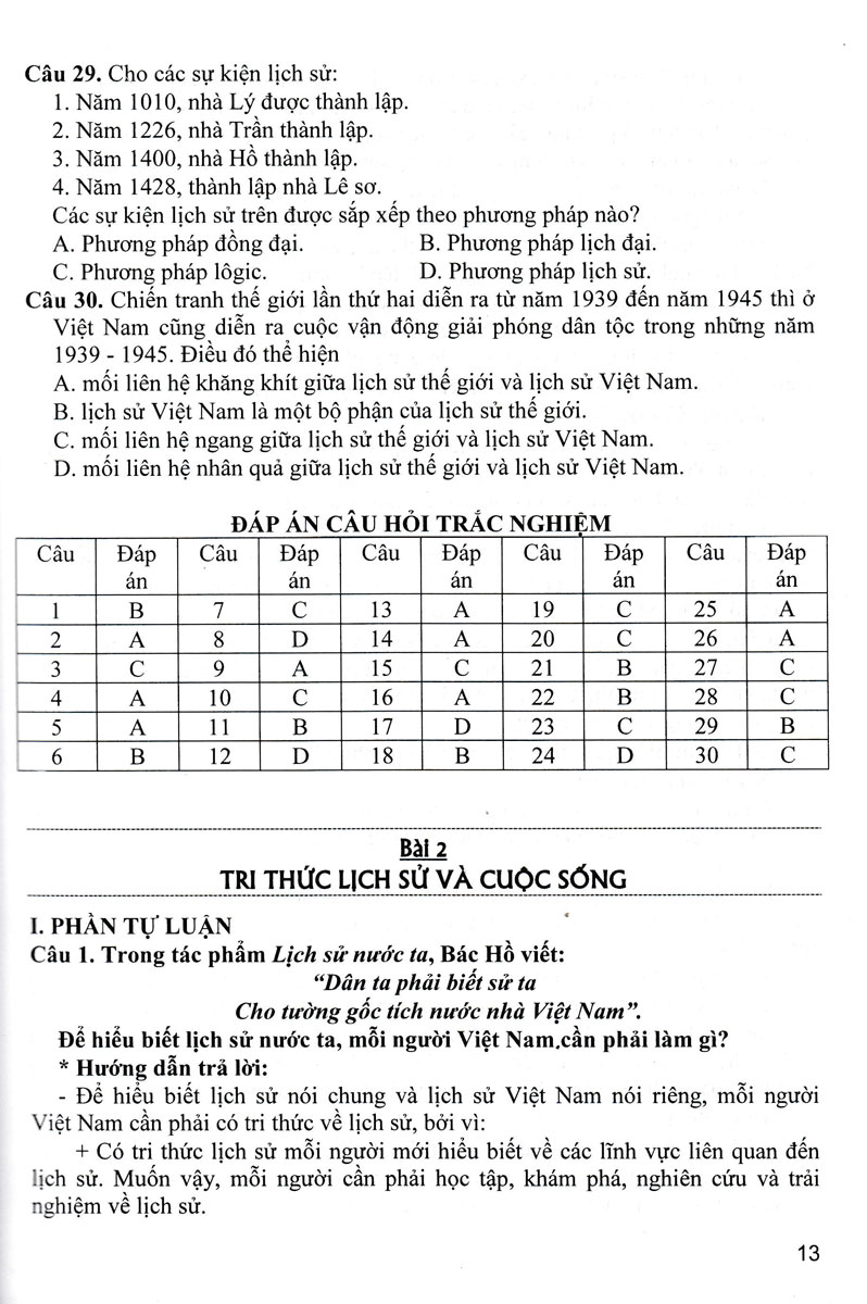 hướng dẫn trả lời câu hỏi tự luận và trắc nghiệm lịch sử 10 (biên soạn theo chương trình giáo dục phổ thông mới - định hướng phát triển năng lực) - Ảnh 13