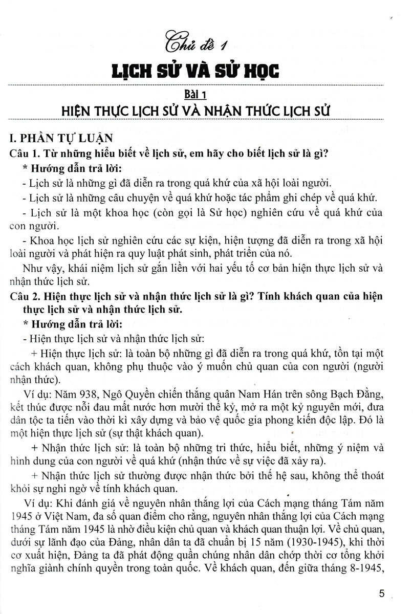 hướng dẫn trả lời câu hỏi tự luận và trắc nghiệm lịch sử 10 (biên soạn theo chương trình giáo dục phổ thông mới - định hướng phát triển năng lực) - Ảnh 5