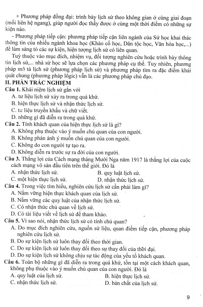 hướng dẫn trả lời câu hỏi tự luận và trắc nghiệm lịch sử 10 (biên soạn theo chương trình giáo dục phổ thông mới - định hướng phát triển năng lực) - Ảnh 9
