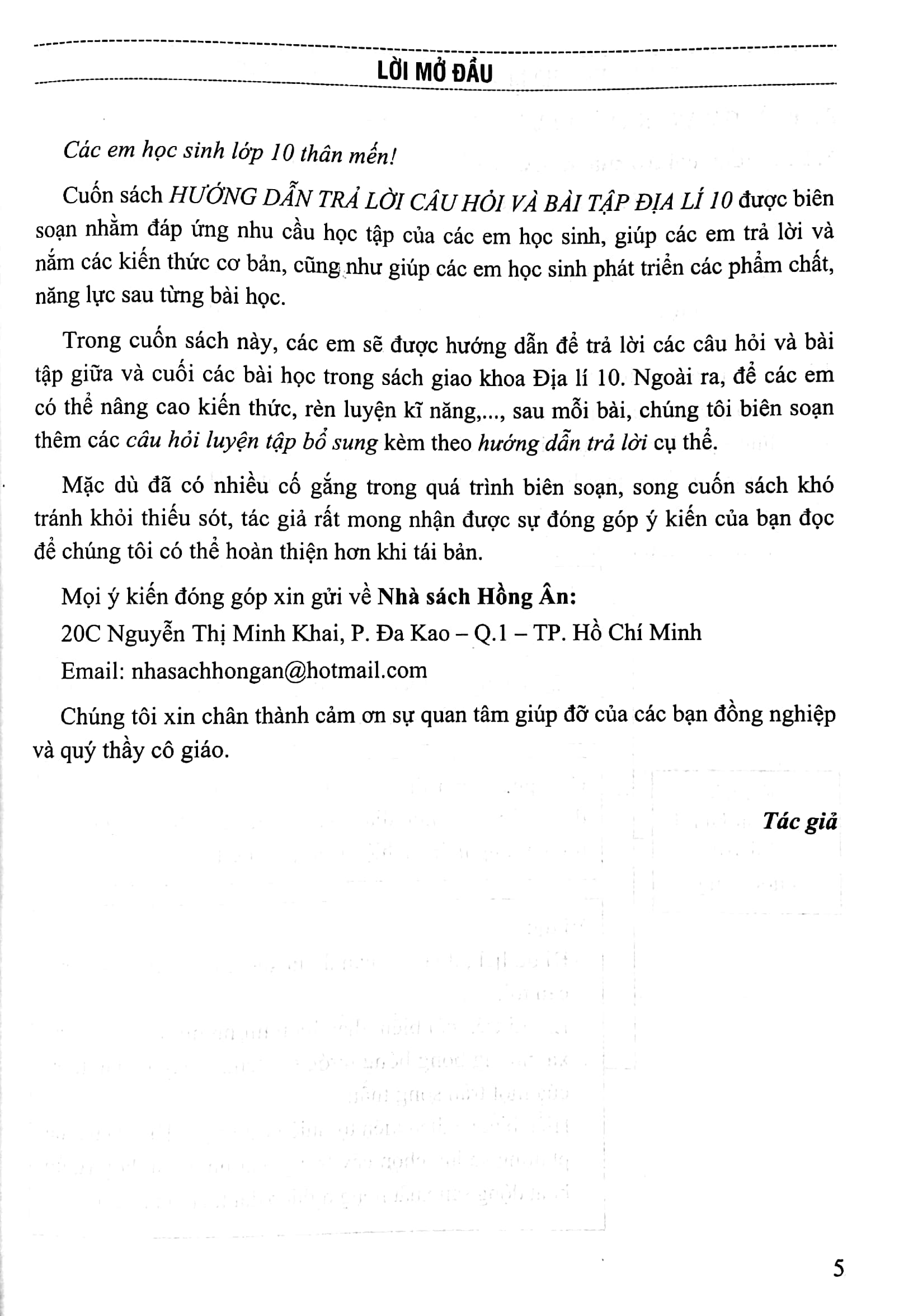 hướng dẫn trả lời câu hỏi và bài tập địa lí lớp 10 (theo chương trình gdpt mới) (bám sát sgk kết nối) - Ảnh 4