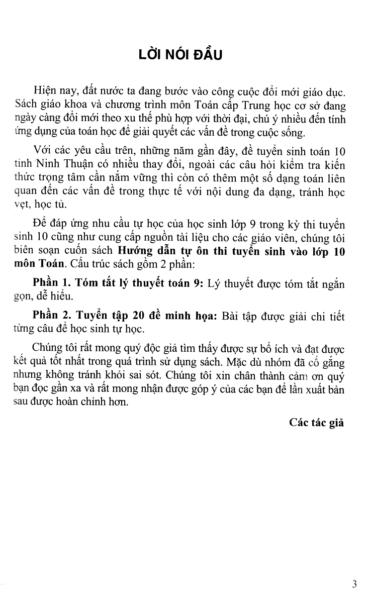 hướng dẫn tự ôn thi tuyển sinh vào lớp 10 môn toán - Ảnh 3