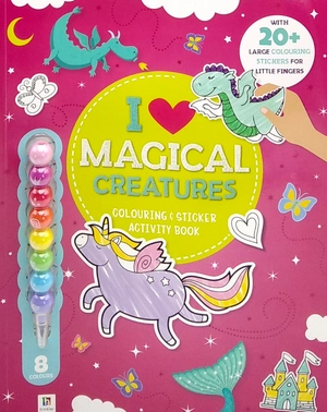 i love magical creatures: colouring & activity book - Ảnh 2