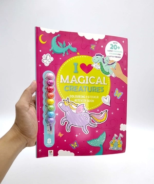i love magical creatures: colouring & activity book - Ảnh 7