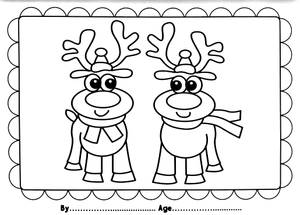 i love to colour my placemat - christmas (blue) - Ảnh 5