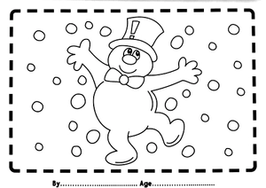 i love to colour my placemat - christmas (blue) - Ảnh 6