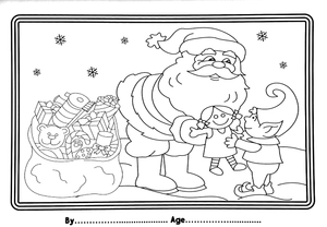 i love to colour my placemat - christmas (red) - Ảnh 5