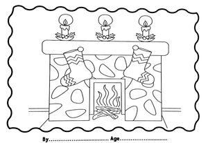 i love to colour my placemat - christmas (red) - Ảnh 6