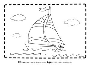 i love to colour my placemat: things that go - Ảnh 5