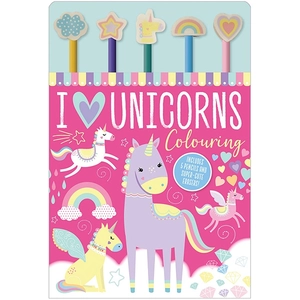 i love unicorns colouring - Ảnh 2