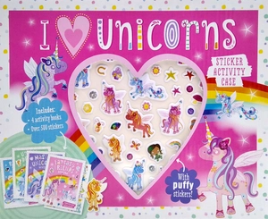 i love unicorns sticker activity case - Ảnh 3