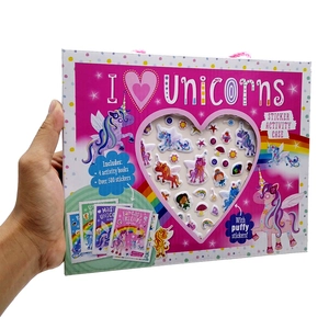 i love unicorns sticker activity case - Ảnh 9