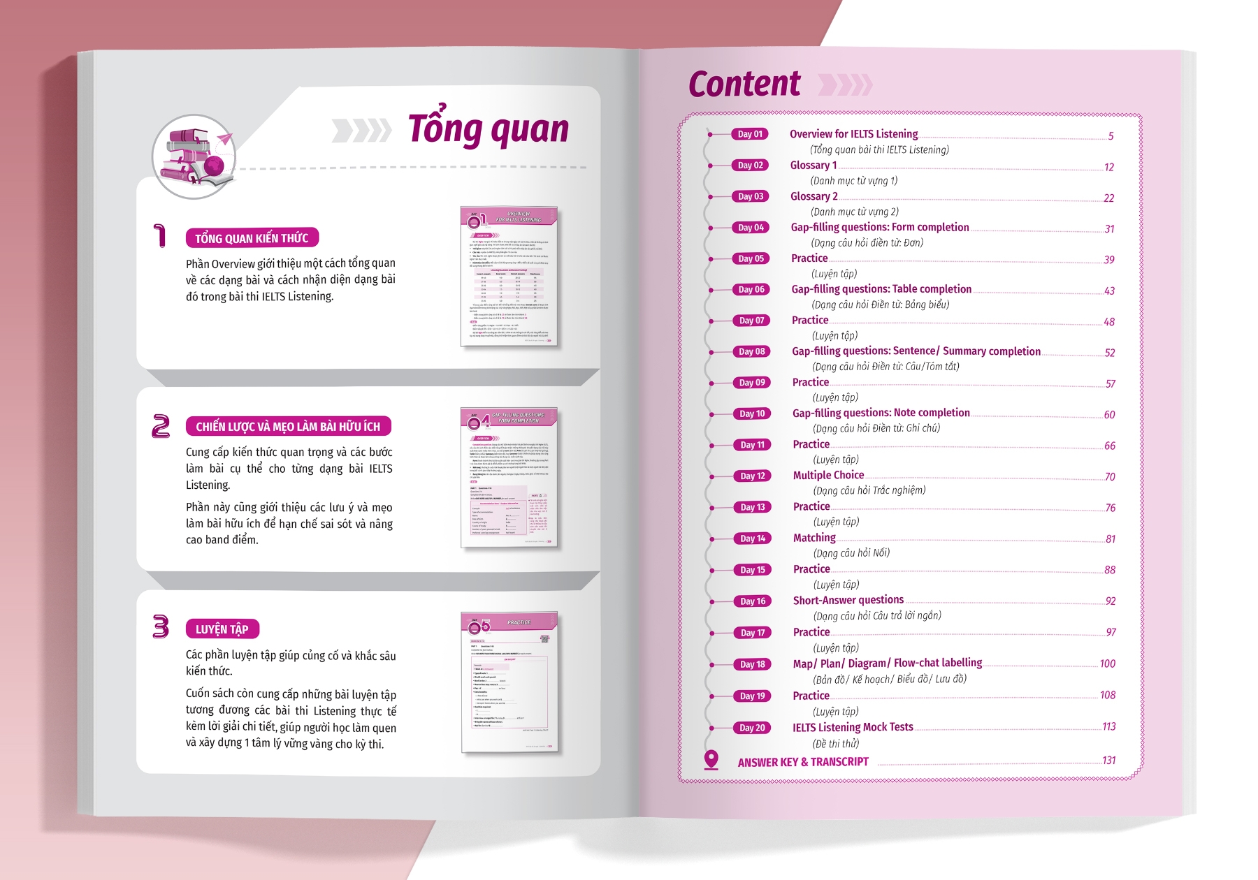 ielts cấp tốc - 20 ngày listening - bộ sách ielts đầu tiên giúp bạn giảm 2/3 thời gian ôn thi - Ảnh 3