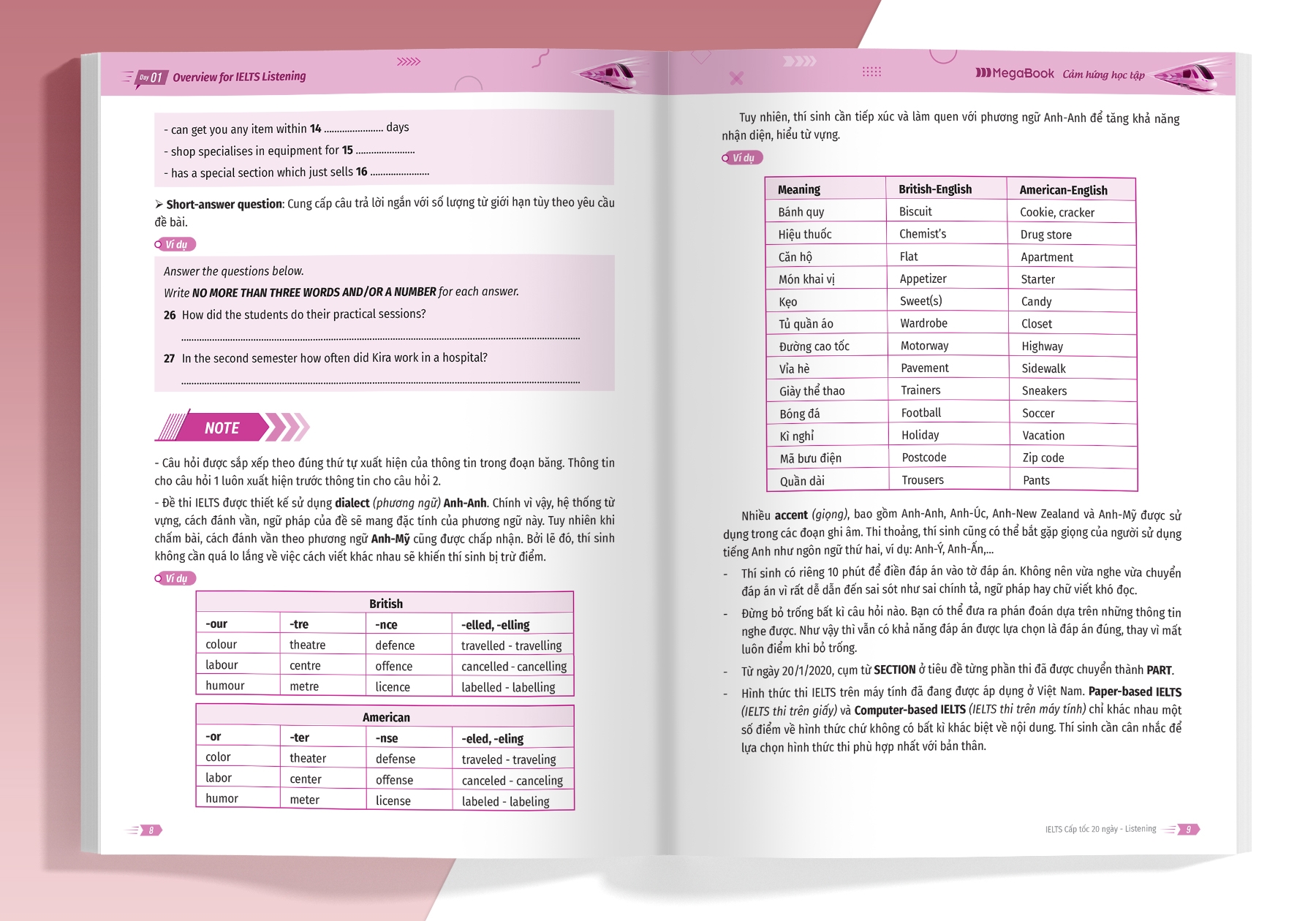 ielts cấp tốc - 20 ngày listening - bộ sách ielts đầu tiên giúp bạn giảm 2/3 thời gian ôn thi - Ảnh 5