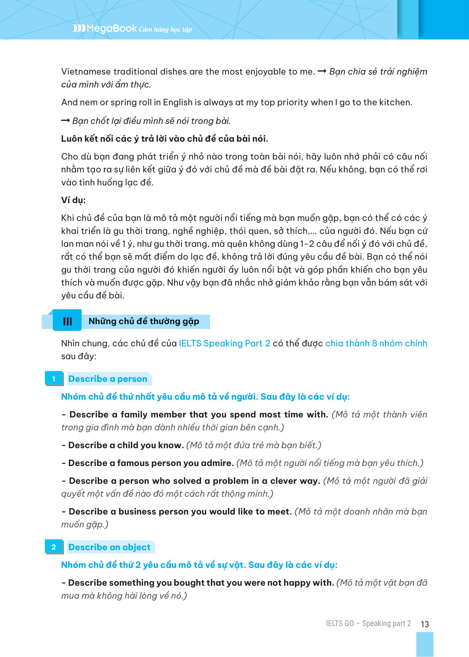 ielts go - speaking part 2 - ý tưởng hay để trả lời tất cả các câu hỏi - Ảnh 10