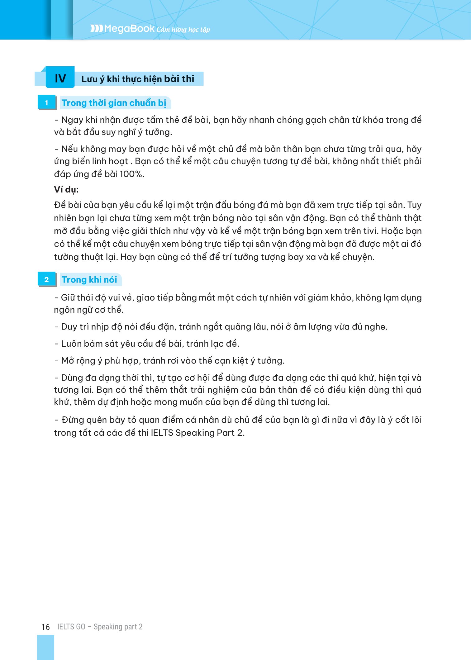 ielts go - speaking part 2 - ý tưởng hay để trả lời tất cả các câu hỏi - Ảnh 11