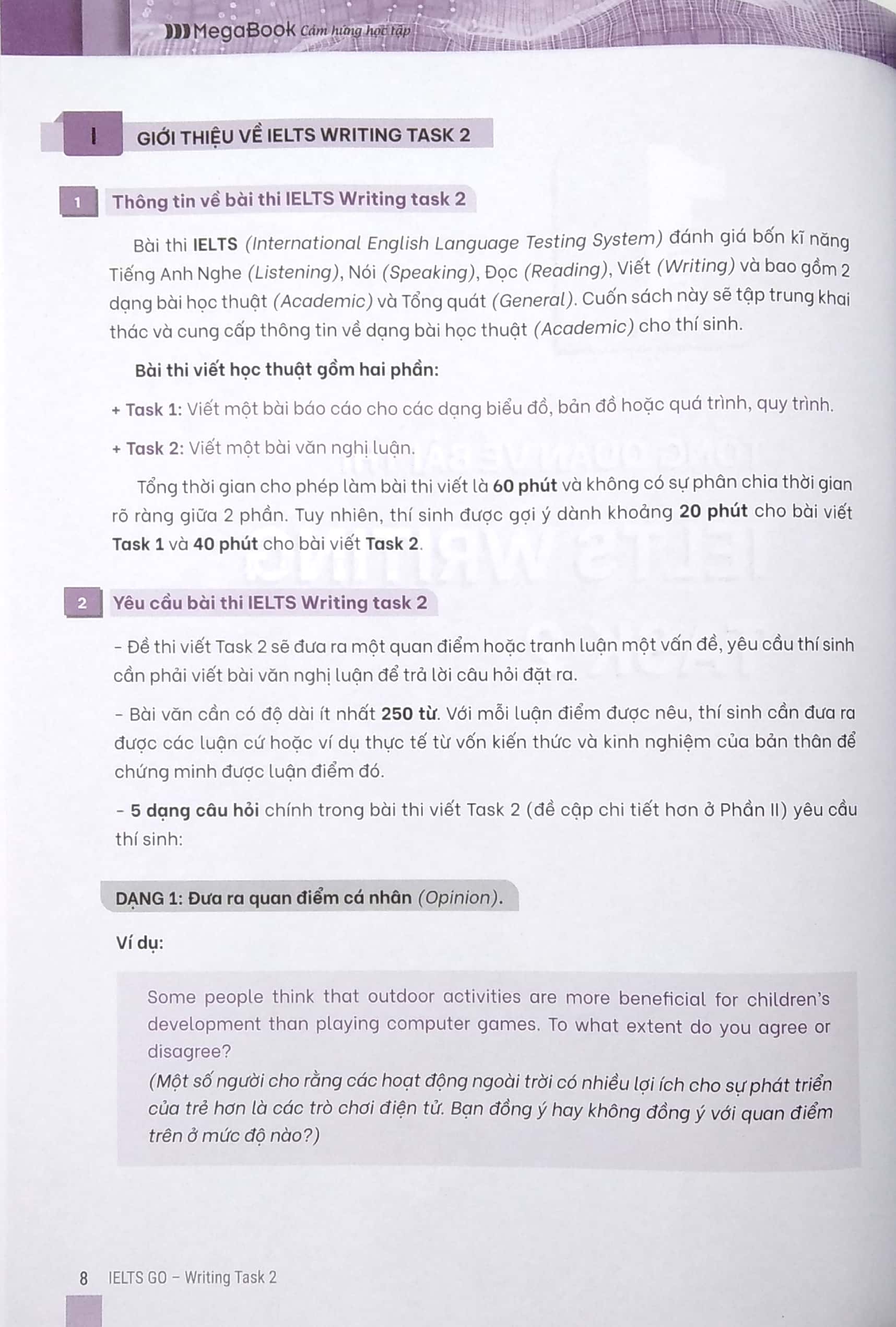 ielts go - writing task 2 - dàn ý mẫu cho tất cả các dạng bài - Ảnh 5