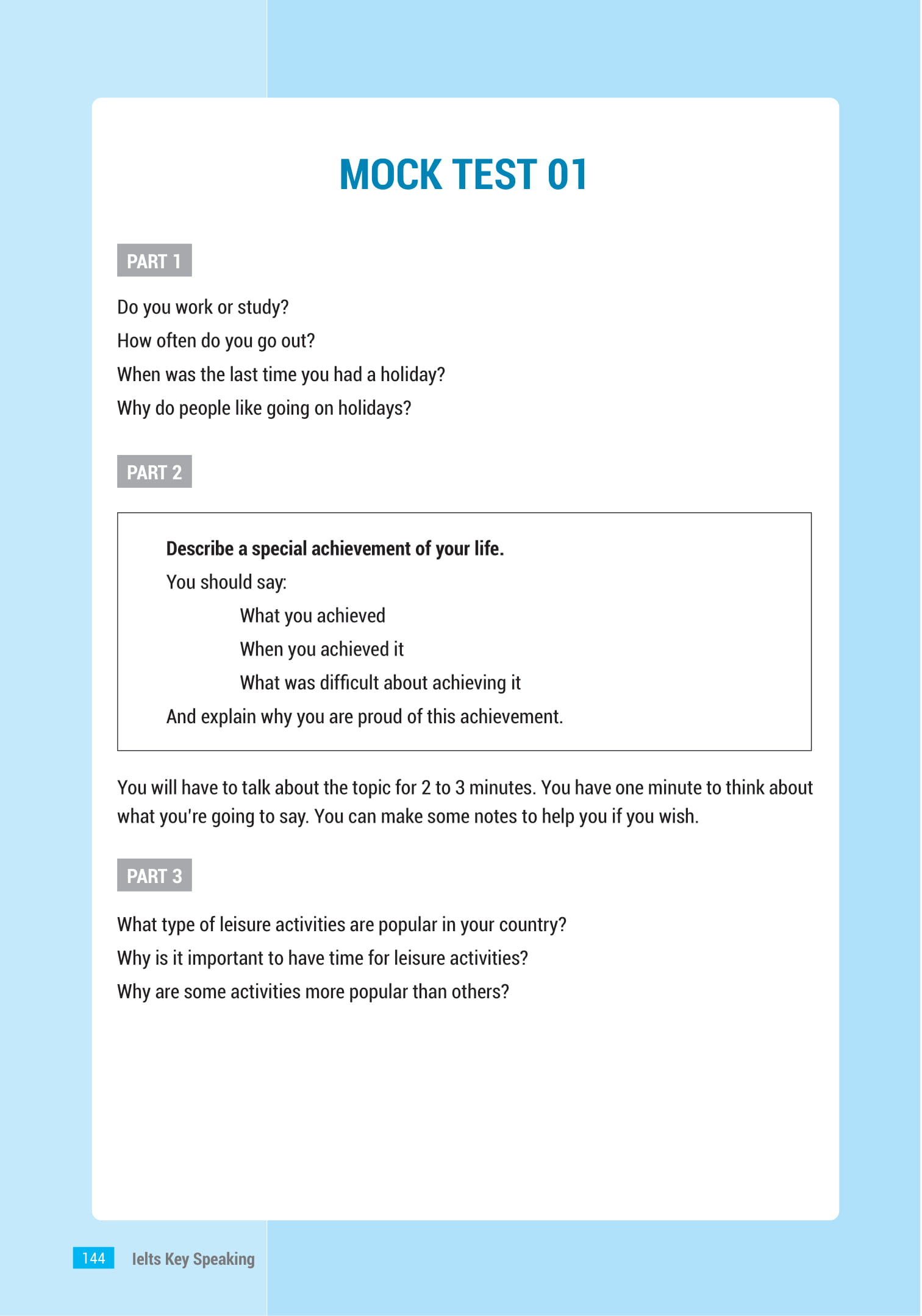 ielts key speaking - công thức học nhanh ielts - speaking part 1, 2, 3 - Ảnh 22