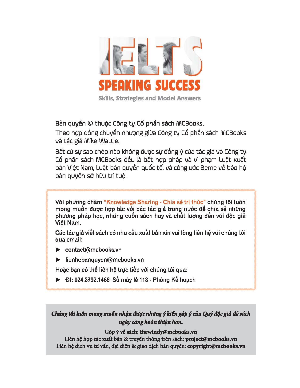 ielts speakingsuccess: skills strategies and model answers - Ảnh 5