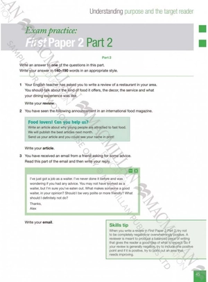 improve your skills - writing for first with answer key - Ảnh 7
