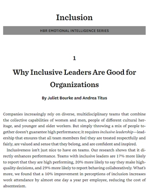 inclusion (hbr emotional intelligence series) - Ảnh 3