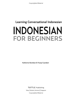 indonesian for beginners - learning conversational indonesian (with free online audio) - Ảnh 3