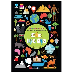 infographics - bách khoa tri thức bằng đồ họa cho trẻ em - các lục địa