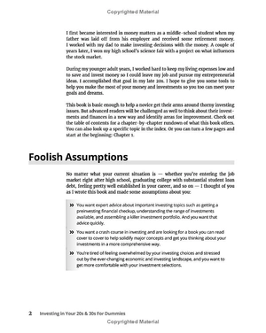 investing in your 20s & 30s for dummies - 3rd edition - Ảnh 12