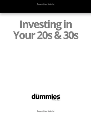 investing in your 20s & 30s for dummies - 3rd edition - Ảnh 7
