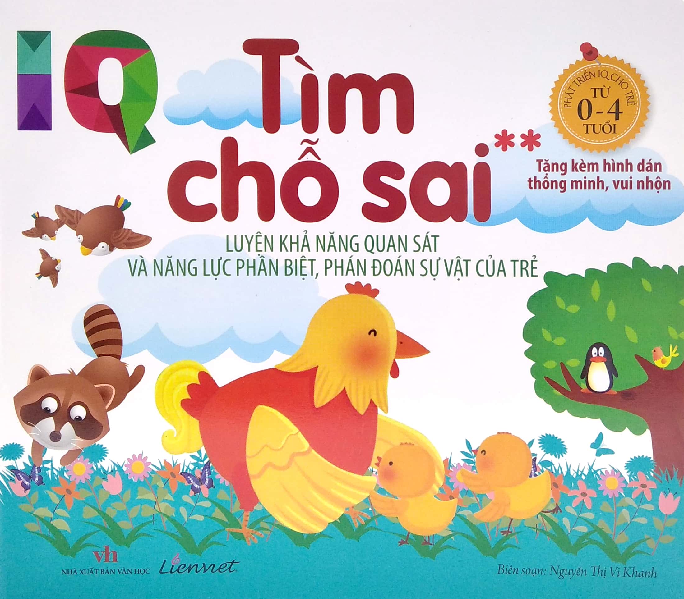 iq - tìm chỗ sai - luyện khả năng quan sát và năng lực phân biệt, phán đoán sự vật của trẻ - tặng kèm hình dán thông minh, vui nhộn - Ảnh 2