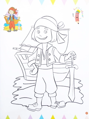 itℹs my first pirates colouring book - Ảnh 5
