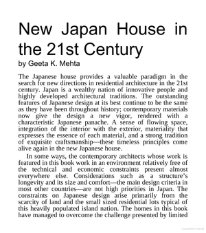 japan houses - ideas for 21st century living - Ảnh 5