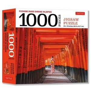 japan's most famous shinto shrine - 1000 piece jigsaw puzzle: fushimi inari shrine in kyoto: finished size 24 x 18 inches (61 x 46 cm) - Ảnh 2
