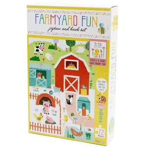jigsaw & book set - farmyard fun - Ảnh 4