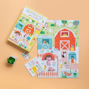 jigsaw & book set - farmyard fun - Ảnh 5