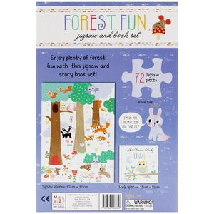 jigsaw & book set - forest fun - Ảnh 2