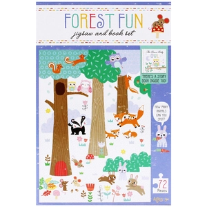 jigsaw & book set - forest fun - Ảnh 3