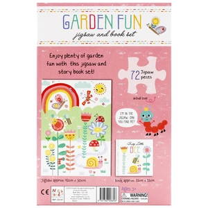 jigsaw & book set - garden fun - Ảnh 2
