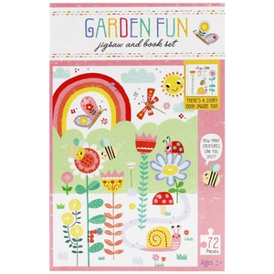 jigsaw & book set - garden fun - Ảnh 3