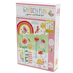 jigsaw & book set - garden fun - Ảnh 4