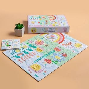 jigsaw & book set - garden fun - Ảnh 8