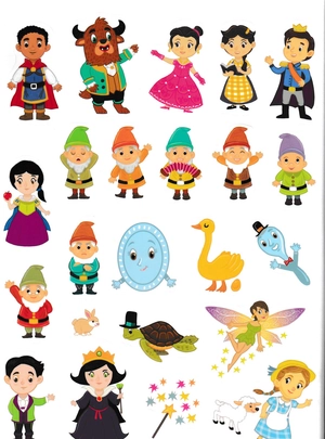 jumbo stickers for little hands - fairy tale adventures - thế giới cổ tích - Ảnh 7