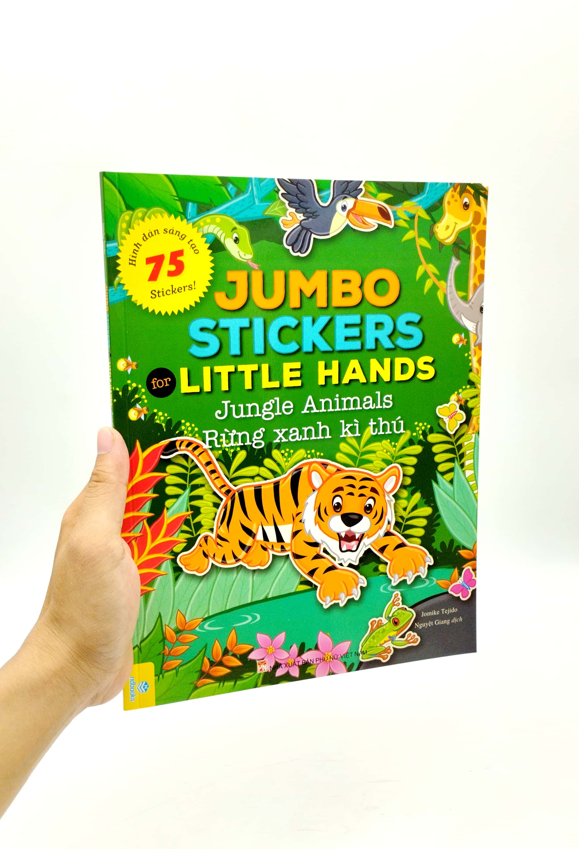 jumbo stickers for little hands - jungle animals - rừng xanh kì thú - Ảnh 7