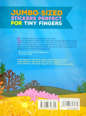 jumbo stickers for little hands - under the sea - dưới biển sâu - Ảnh 6