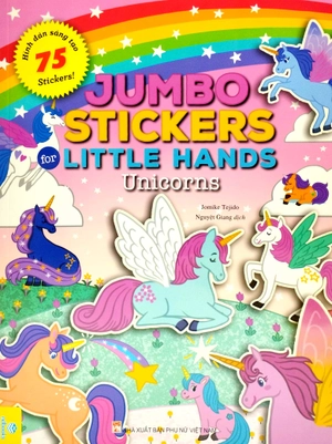 jumbo stickers for little hands - unicorns - Ảnh 2