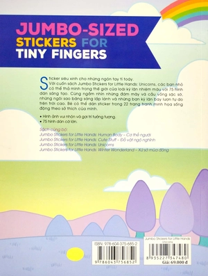 jumbo stickers for little hands - unicorns - Ảnh 6