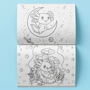 kaleidoscope colouring - axolotls and friends - colouring set with lapdesk - Ảnh 4
