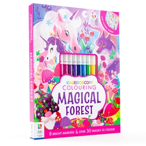 kaleidoscope colouring kit unicorn forest - Ảnh 2