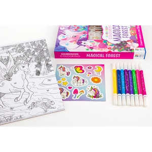 kaleidoscope colouring kit unicorn forest - Ảnh 3